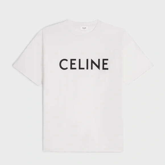 NWT Authentic CELINE Loose T-SHIRT in Cotton Jersey - Picture 1 of 6